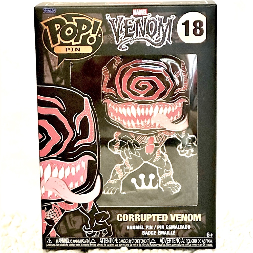 Funko POP Pin Marvel Corrupted Venom Enamel NIB